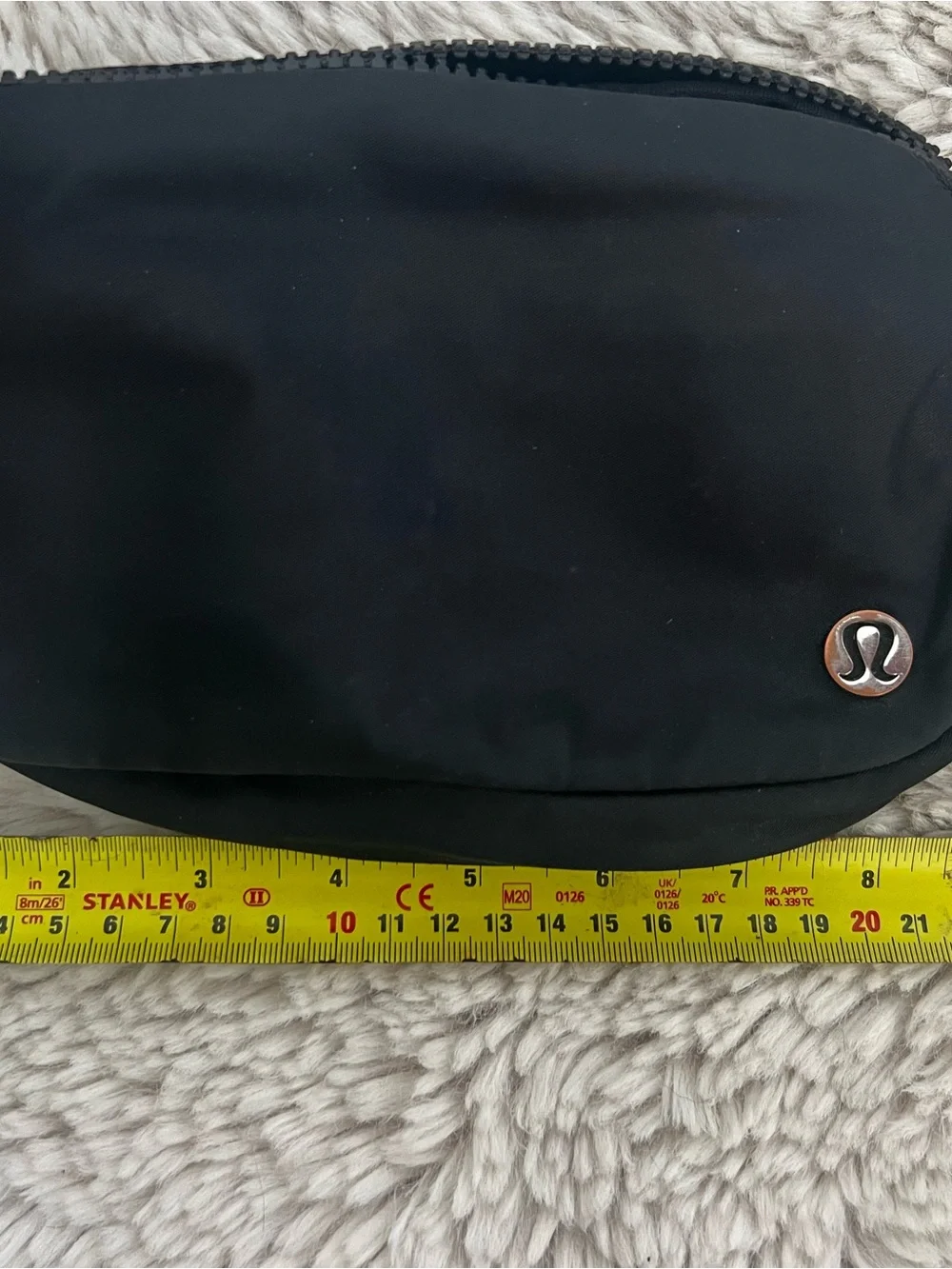 lululemon athletica Black Cosmetic Pouch with Logo Accent